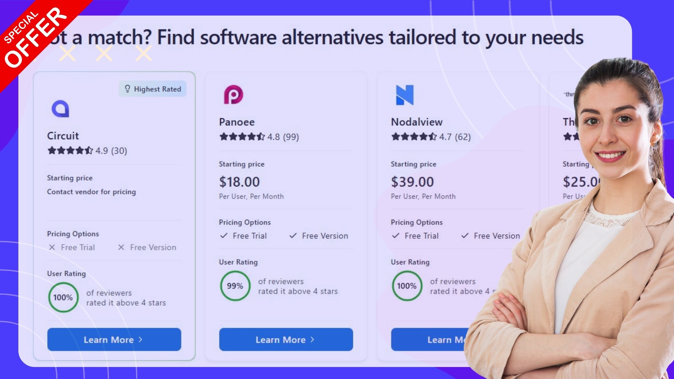 Find Software alternatives tailored to ypur needs