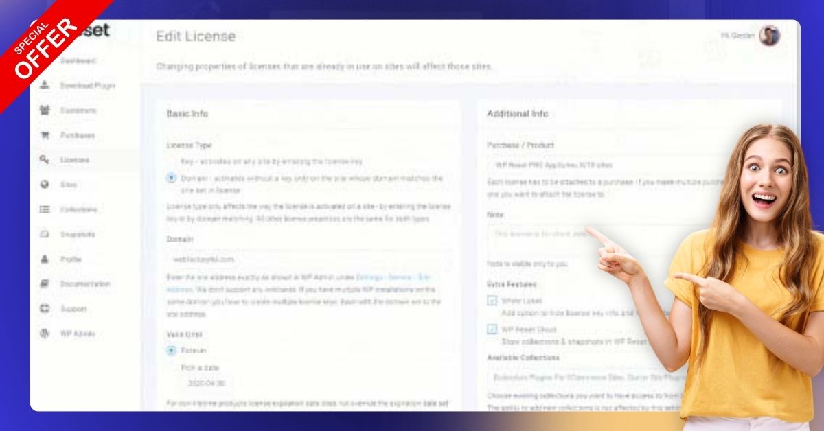 Control your Snapshots, Collections, client licenses, and more right from the Dashboard!
