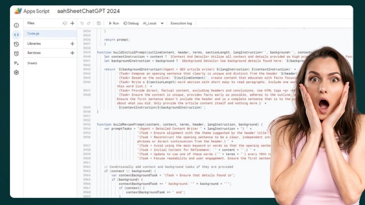 Develop your own code to extend-AahSheets flows and functions.
