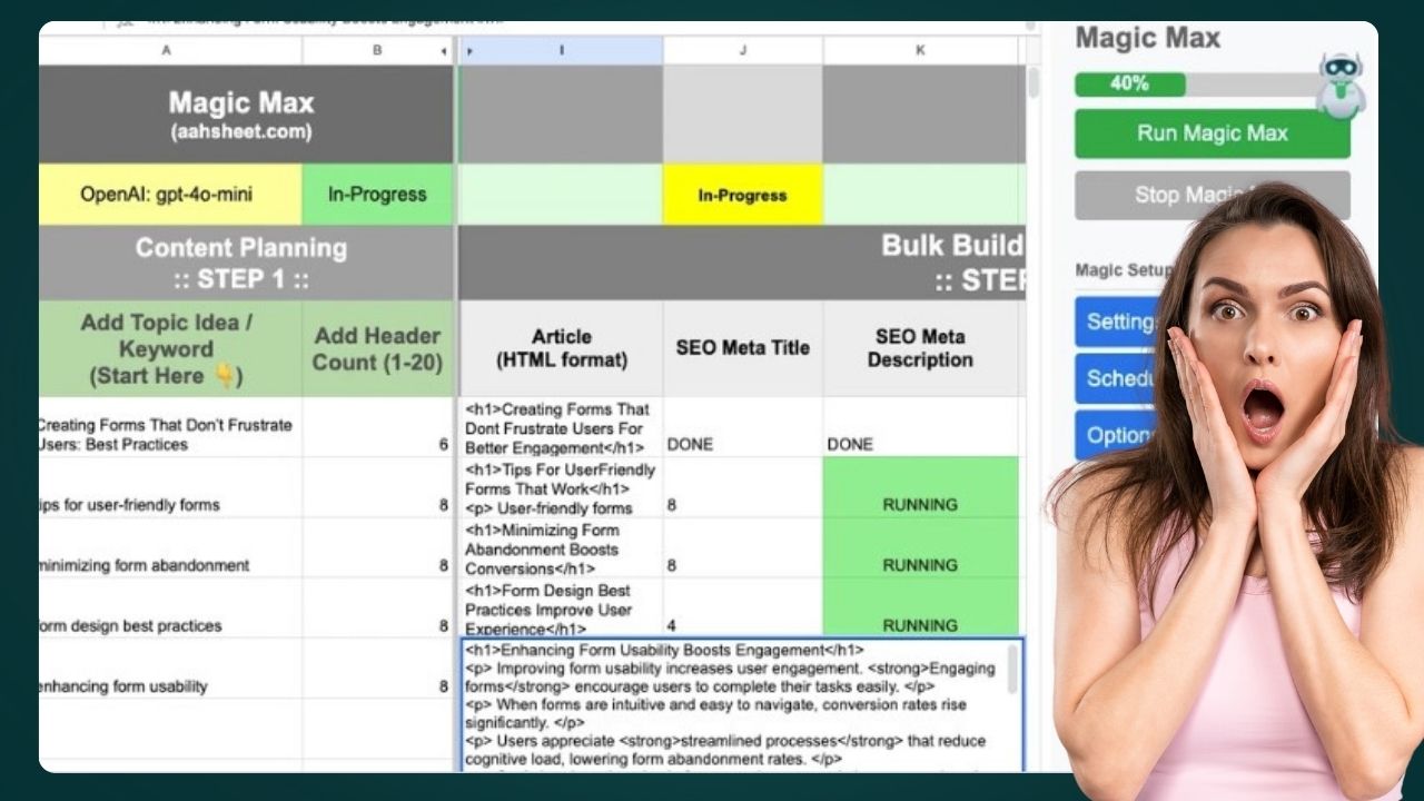 Generate and refresh SEO content in bulk to drive traffic with minimum effort