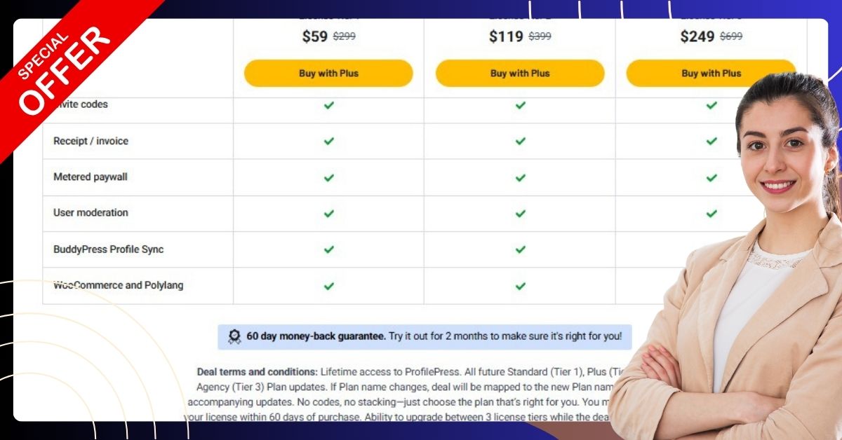 Plan and Features deals