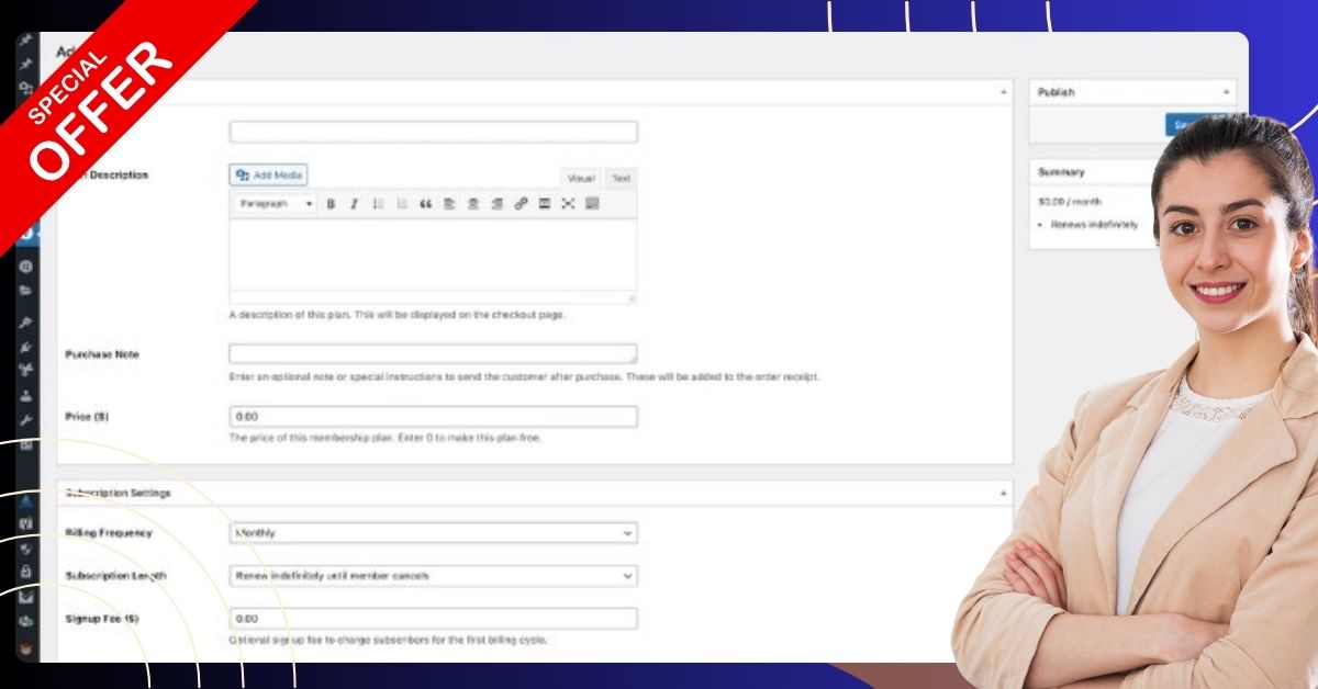 Reserve access to content like pages, posts, and categories for specific paid tiers.