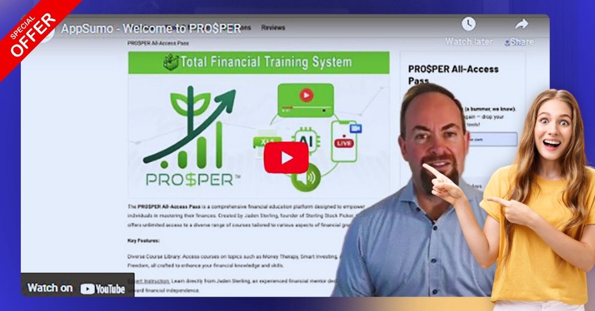 Financial advisor teaching students online through the PRO$PER platform on smart investing strategies and portfolio building.
