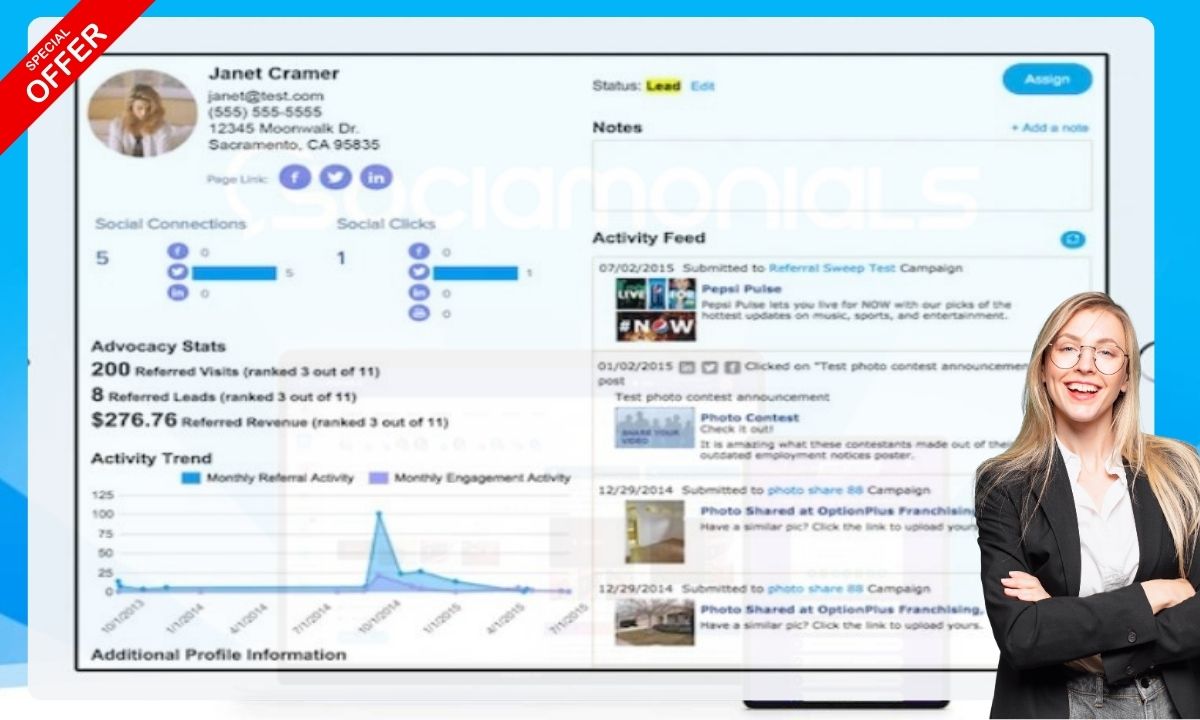 Easily track influencers and focus on the ones bringing you maximum traffic and sign-ups