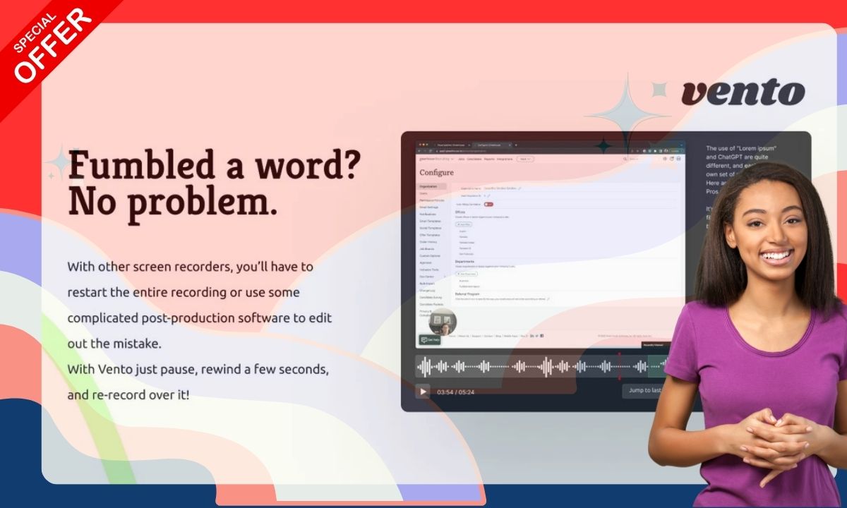 Recording Screen Using Vento with Pause Feature
