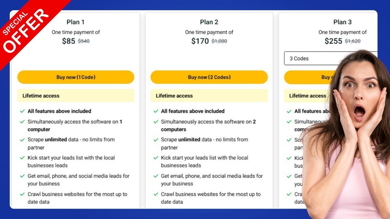 Rooon Lead Scraper Plans and Features