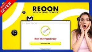 Business data extraction in progress using Reoon Lead Scraper software