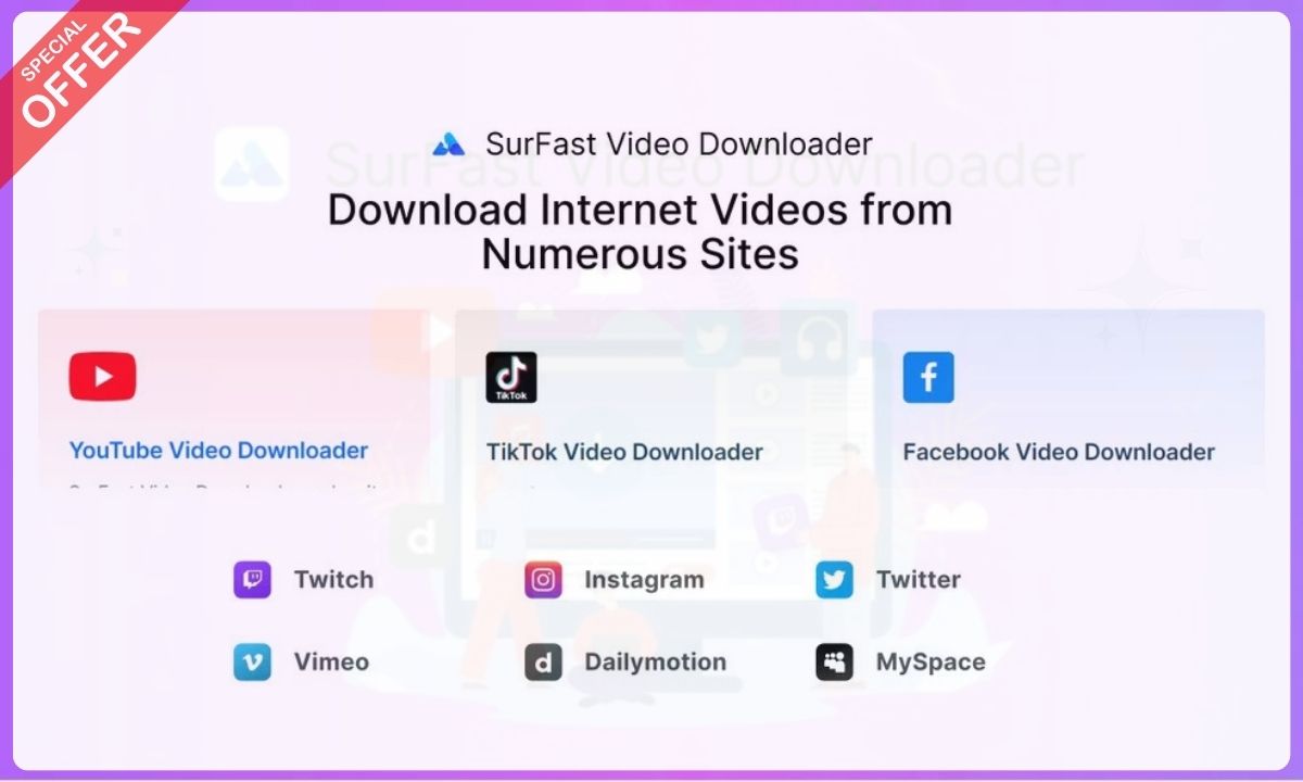 Download videos from YouTube, TikTok, Facebook, and more in seconds