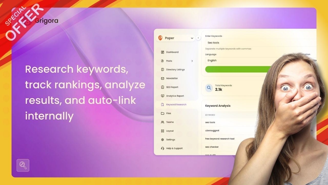 Publish high-performing content without external plugins with Grigora