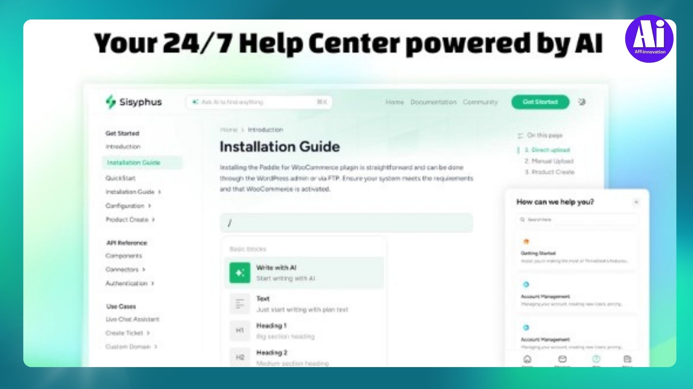 Allow customers to upload their own files and access instant support via the live chat widget