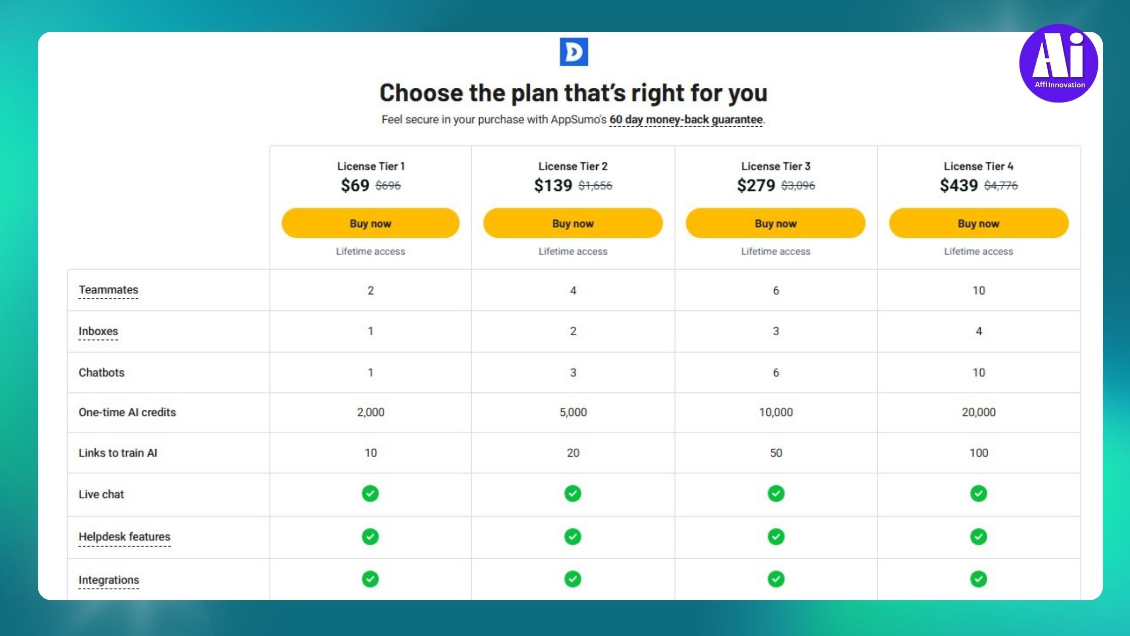 Choose the plan that's right for you