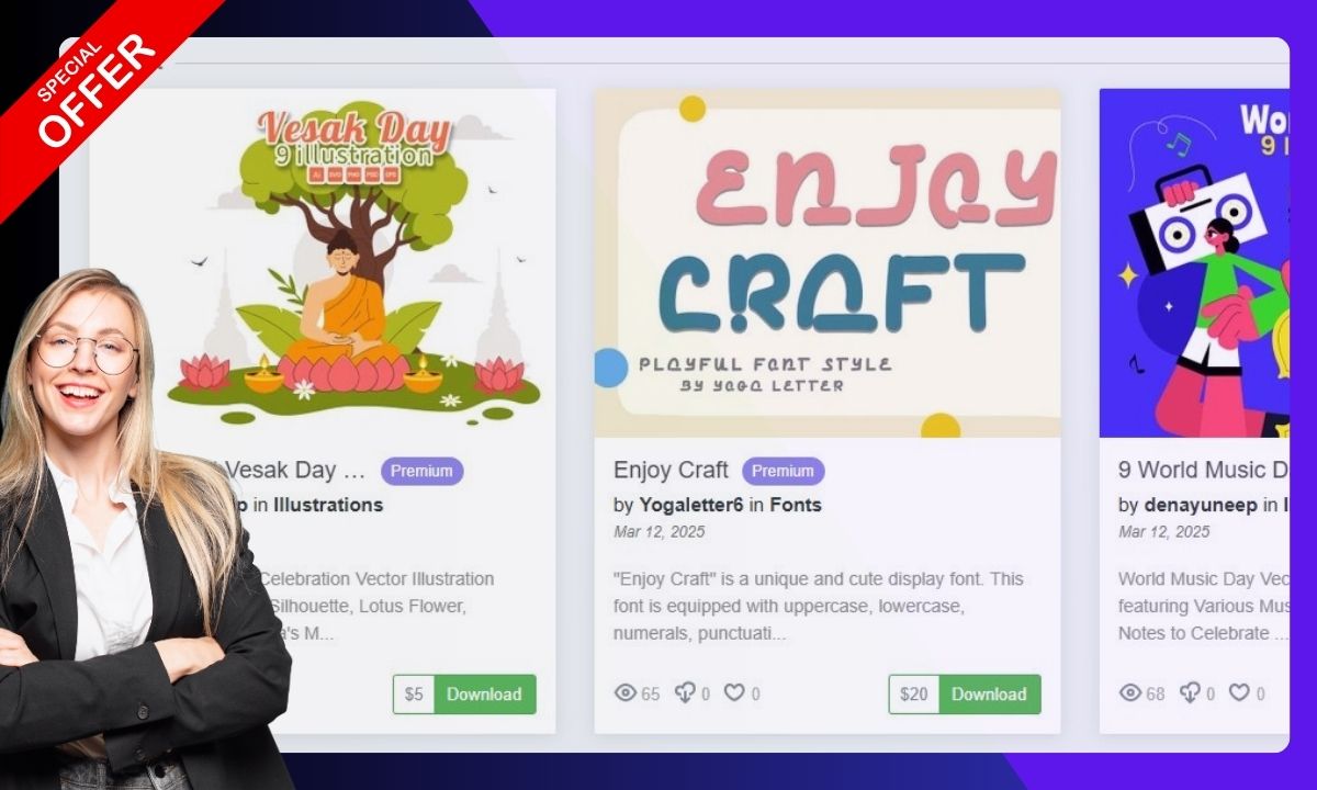Every design comes with free, unlimited lifetime updates