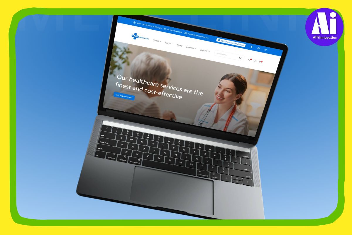 Nexter pre-built website template for business WordPress site