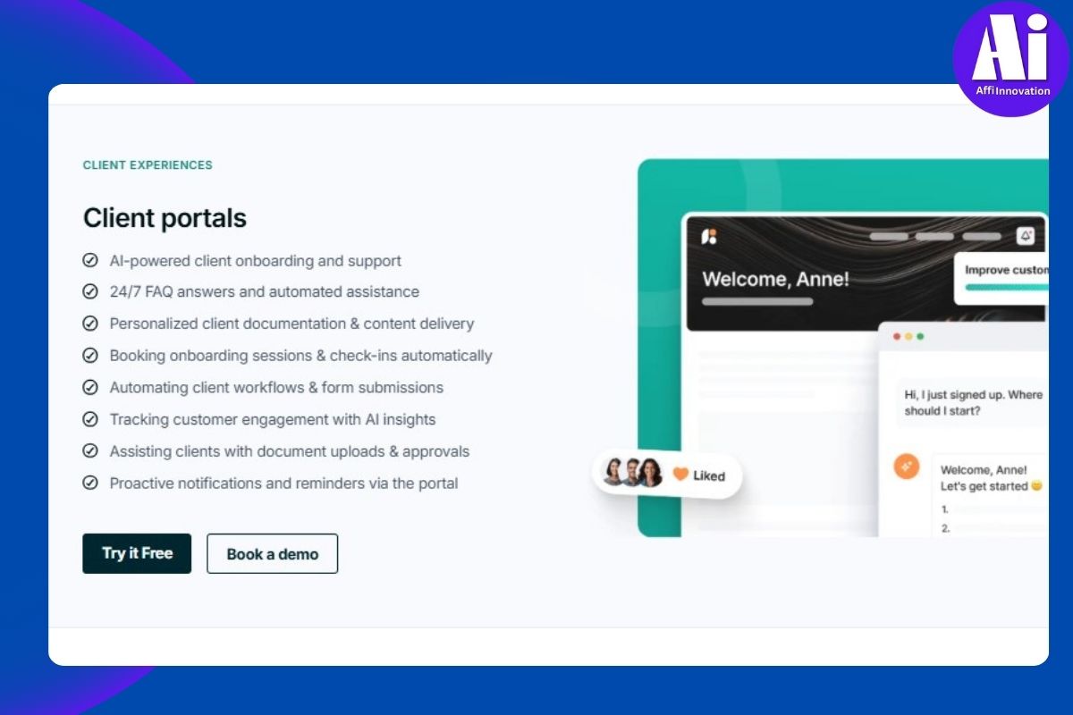 AI Agents available and ready to help inside every portal