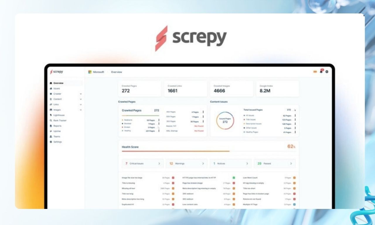 Screpy’s Competitor Analysis Tool lets you track and compare your rankings with competitors to stay ahead